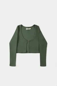 Remera Crop Wannabe Green