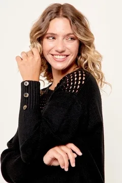Maxi Sweater Calado BARACA - 631