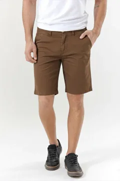 Bermuda de gabardina china BLAZ camel