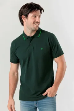 Chomba de micropiqué Verde pino (Solo talle S, M y XL)