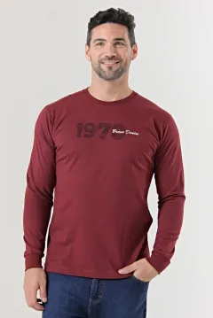 Remera manga larga Numbers Bordó (Solo talles M, L y XL)