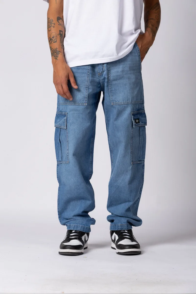Jean Cargo Volt Celeste