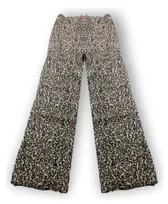 Pantalon Gabardina Wide Leg Palazzo Mujer Animal Print (458)