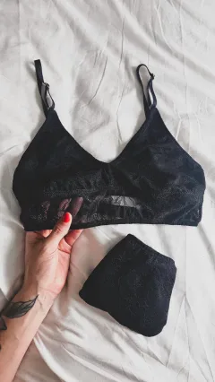 Top Hanna encaje negro