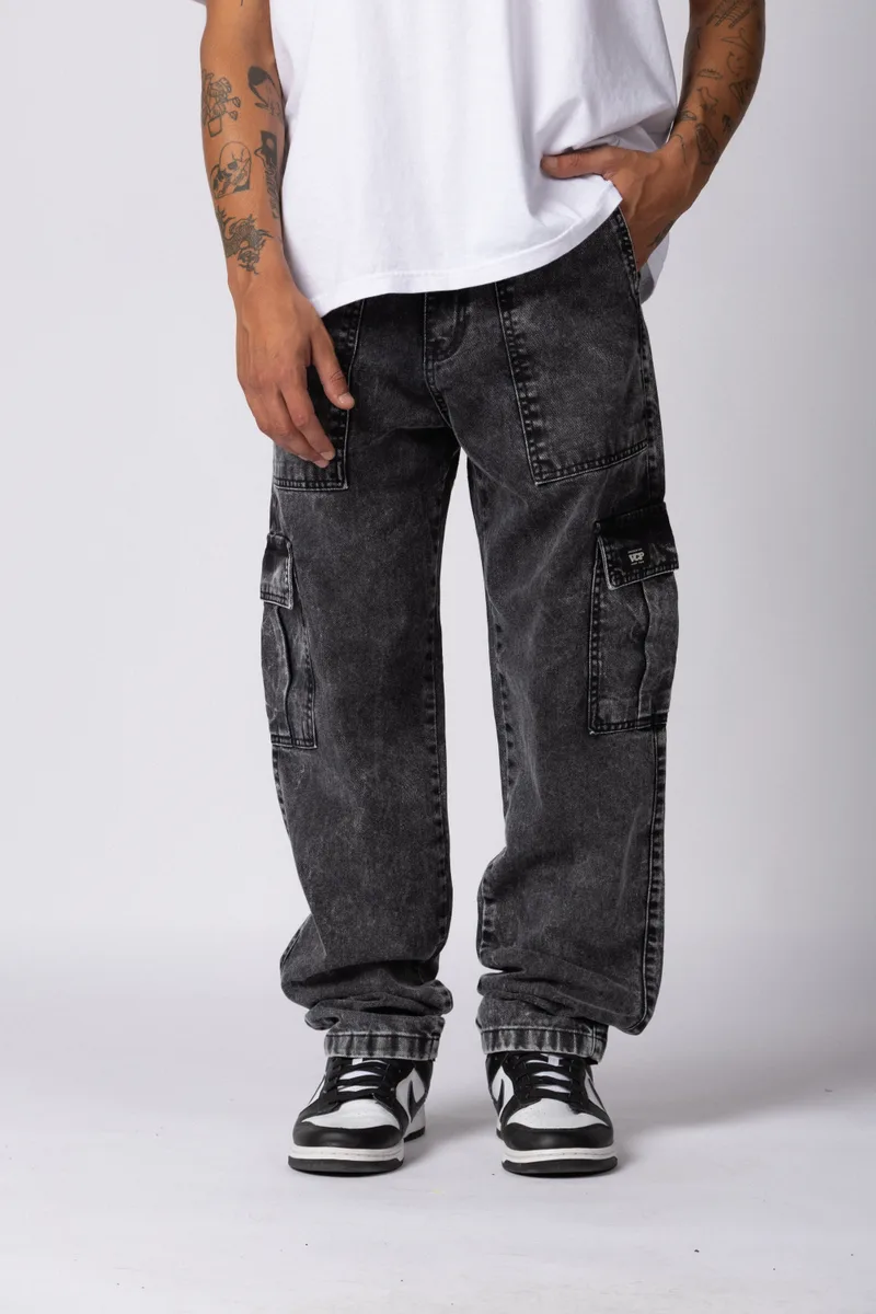 Jean Cargo Volt Smoked Gris