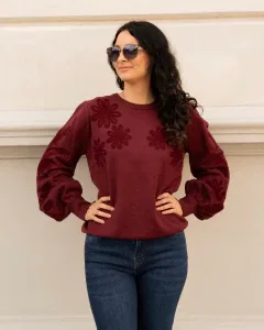 Sweater Picea - Bordó