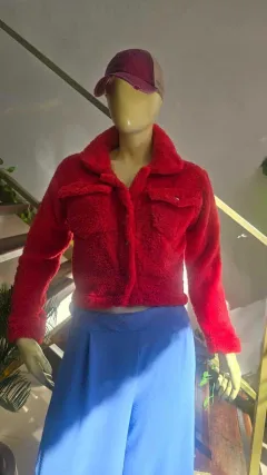 Campera Chaqueta Cargo De Piel Premium Con Botones (473)