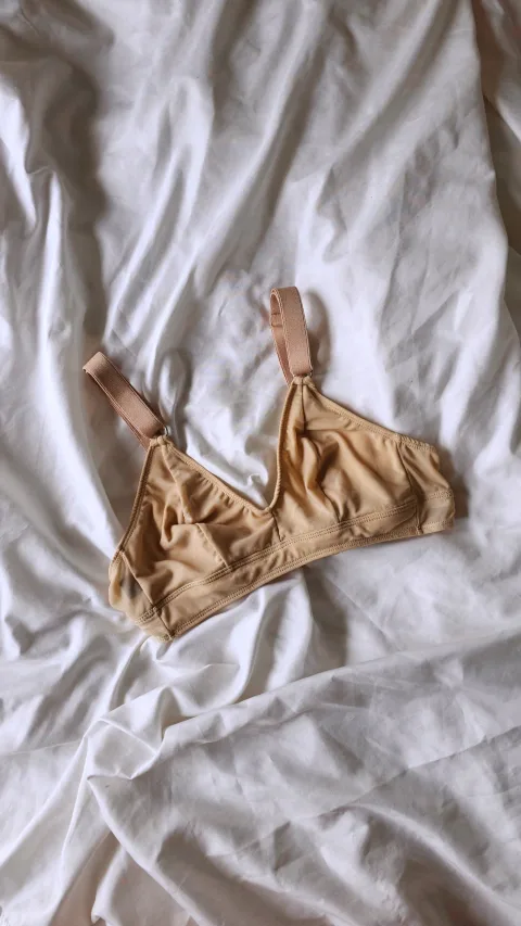 Corpiño Mia alta contención algodón blanco