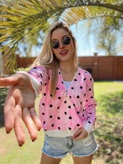 Camperita Engomada Corazones GOYENA ROSA