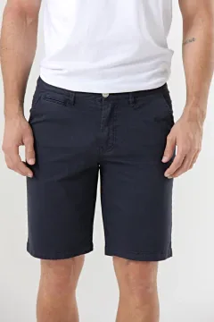 Bermuda de gabardina china BLAZ azul marino