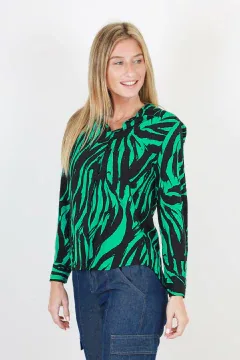 Camisa Fibrana Estampada Shil