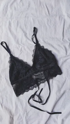 Top Sasha puntilla negro