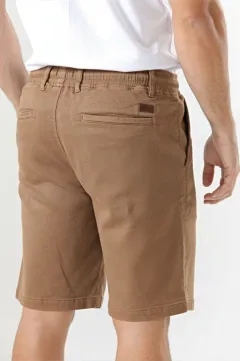 Bermuda de gabardina Egon camel