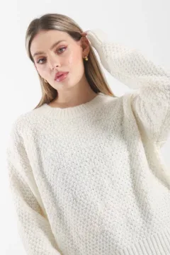 Sweater Tramado Con Lurex OPEN - 81333B