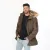 Campera Daily Parka Nylon C/piel