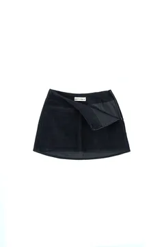 Mini Corduroy West Black