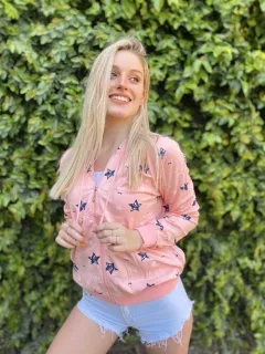 Camperita Engomada Estrellas AZURDUY ROSA