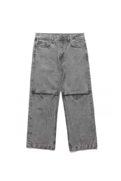 Jean Knee Cut Acid Black