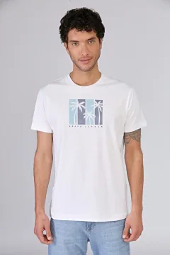 Remera PALM blanca (Solo talles S y 3XL)