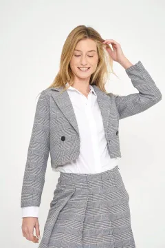 Blazer Spenser Corto Cruzado Escocia