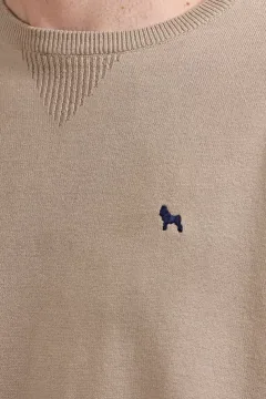 Sweater cuello redondo Beige (Solo talle S)