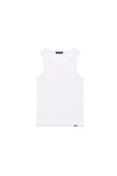 Musculosa Goth Plain White