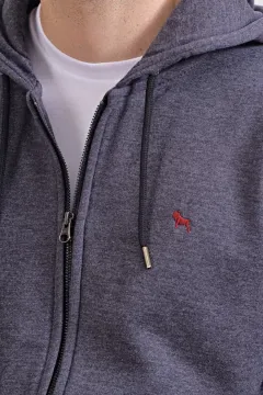 Campera de algodón melange negra (Solo talles S y M)