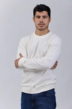 Sweater con lycra Crudo (Solo talles S y 2XL)