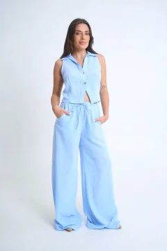 Palazo lino Labrado Conjunto