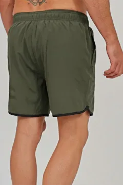 Short de baño con vivo a contratono KOI verde militar