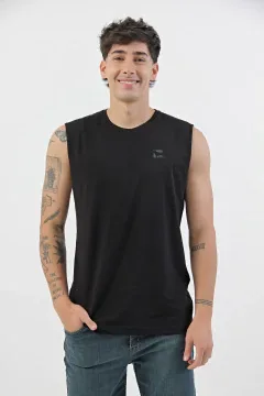 Remera sin mangas TRACE negra