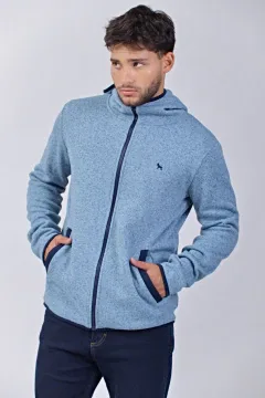 Campera Polar Fleece Azul Marino