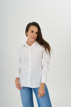 Camisa Lino Con strass
