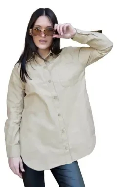Camisa Larga Mujer Calidad Premium Amplias Cancheras (462)