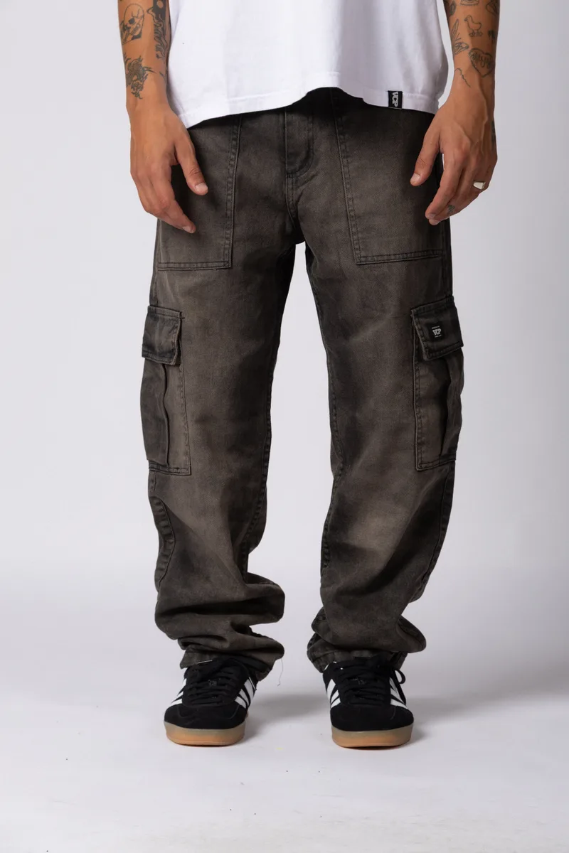 Jean Cargo Volt Oxid Black