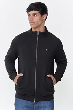 Campera de algodón Sin Capucha Negra (Solo talles S)