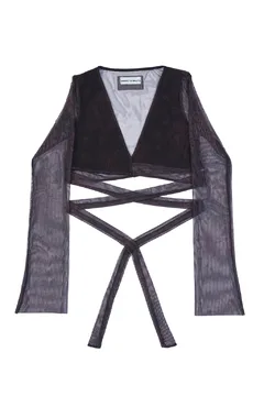 Top Mesh Print Paisley