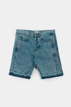 Bermuda Straight Palms Denim