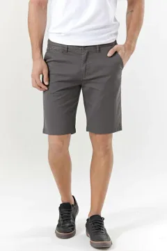 Bermuda de gabardina china BLAZ gris