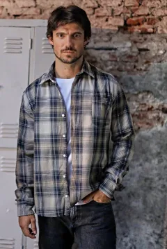 Camisa M/L viyela Lexie Beige