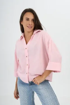 Camisa Lino Over