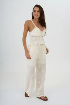 Conjunto Brodery Top + Palazo