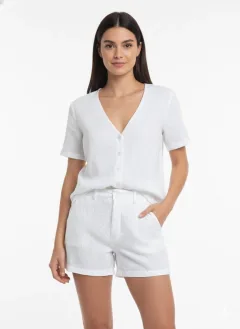 Short Lino Strass