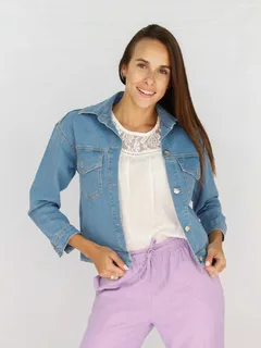 Pack 3 x Campera Jean Cropped
