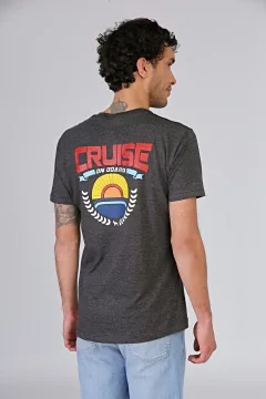Remera CRUISE negro melange