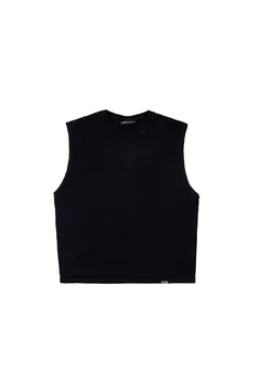 Musculosa Albarn Crop Plain Black