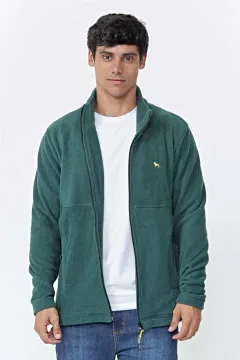 Campera Micropolar Peak Verde pino (Solo talle M )